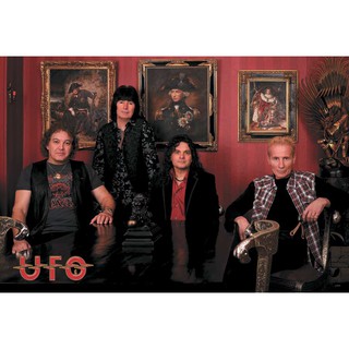 โปสเตอร์ รูปถ่าย วง ดนตรี ร็อก UFO POSTER 24"x35" Inch English Heavy Hard Rock