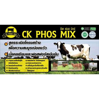 CK phos mix (ซีเค ฟอส มิกซ์ ) พรีมิกซ์ สูตรระเบิดโครงสร้าง เร่งการเจริญเติบโตของโคเนื้อ