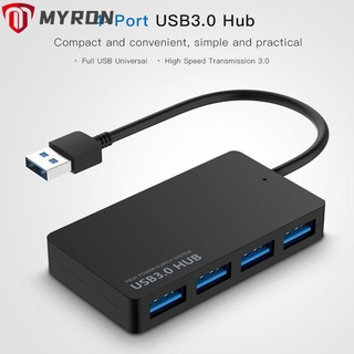 Myron High Speed Usb 3 . 0 Hub 4 Splitter Usb อุปกรณ์เสริมคอมพิวเตอร์