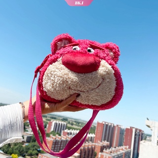 กระเป๋าสะพายข้าง จี้ตุ๊กตาการ์ตูน Disney Toy Story Lotso Huggin Bear เหมาะกับของขวัญวันเกิด สําหรับเด็กผู้หญิง