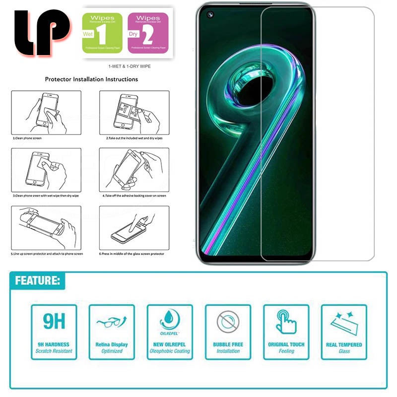 LAYAR LP HD Tempered Glass Realme 9 Pro - กระจกกันรอย Clear Fit Screen Cover Protector