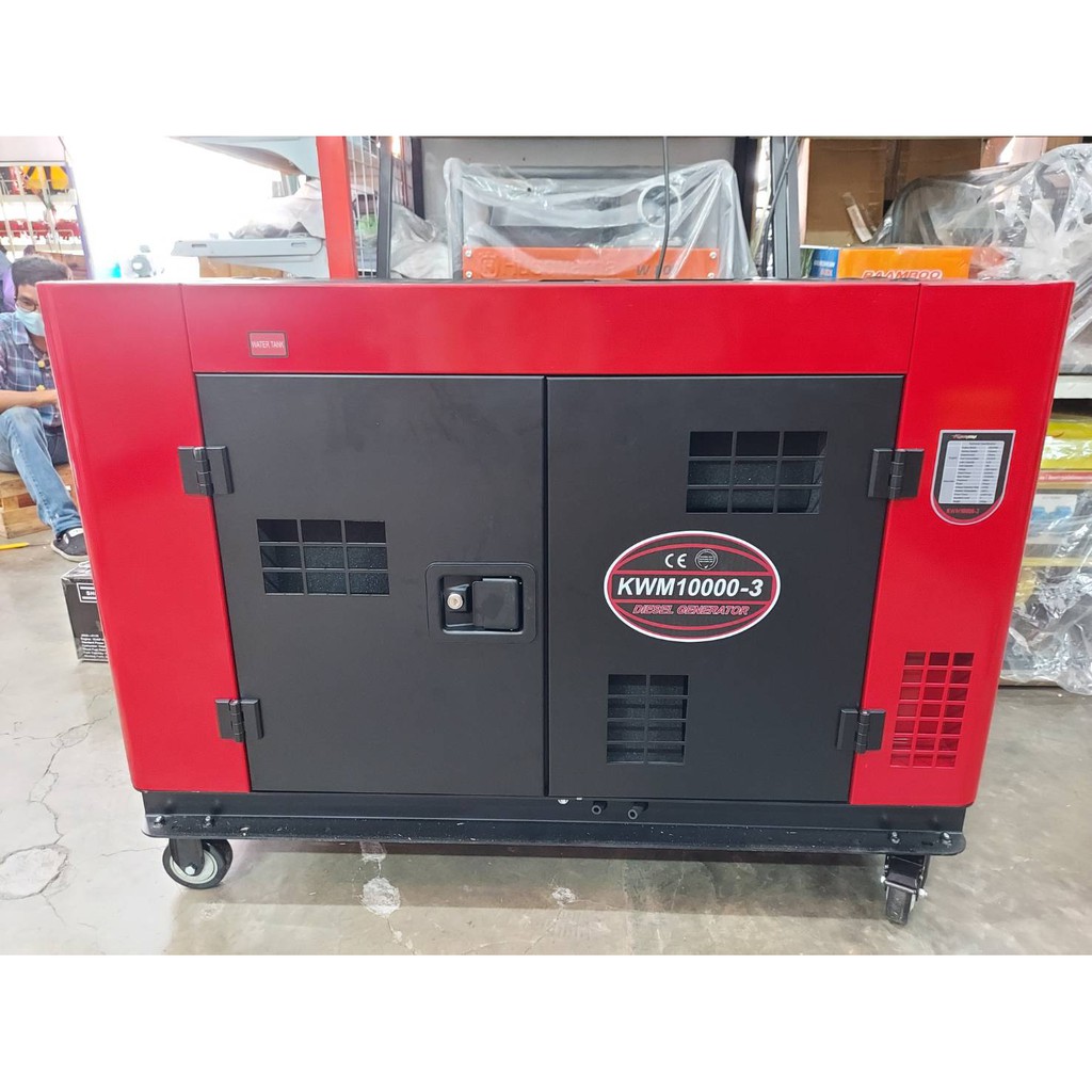 เครื่องปั่นไฟอเนกประสงค์ 10KW และ 12KW 220/380V ดีเซล Generator แบบตู้เก็บเสียง KAWAMA  By Junery