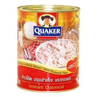 เควกเกอร์ ข้าวโอ๊ตปรุงสำเร็จ ขนาด 800กรัม/กระป๋อง Quaker Instant Oatmeai Oat Segera