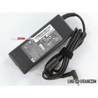 สายชาร์จโน๊ตบุ๊ค  Adapter HP COMPAQ 19.5V 3.33/4.62A (4.5*3.0mm) 90W ของแท้ หัวสีฟ้า มีเข็ม