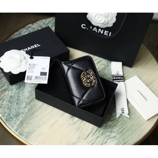 [ทักแชทก่อนสั่งซื้อ] Chanel  กระเป๋าเงิน หนังแกะแท้ หนังนุ่ม กลิ่นหอม เกรดดีสุด