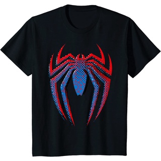 เสื้อยืด ผ้าฝ้ายแท้ ระบายอากาศได้ดี พิมพ์ลายโลโก้ Marvel Spider-Man Dot คุณภาพสูง