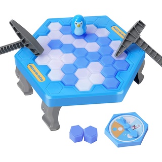 Penguin On Ice Game, Penguin Trap Break The ice Activate Family Party Ice Breaking Kids Puzzle Table Knock Block