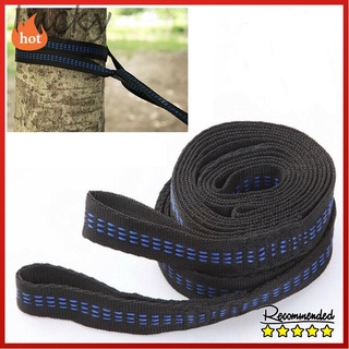 Sturdy Camping Outdoor Tree Hanging Aerial Belt Home สายคล้องเปลแขวนต้นไม้ขนาด 200 ซม 2 ชิ้น