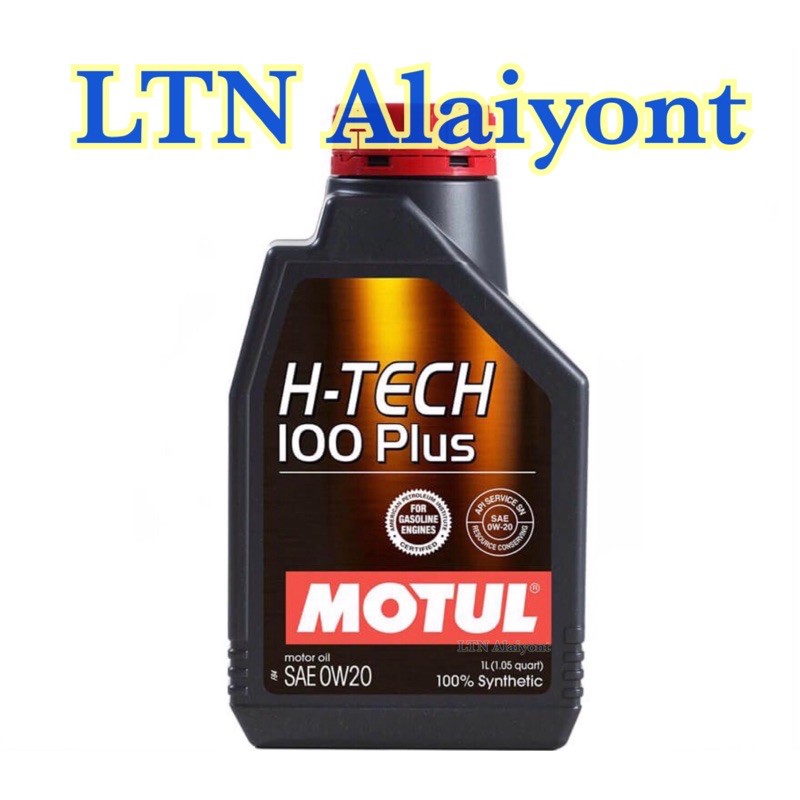 Motul H-Tech 100 Plus 100% synthetic 0W-20 น้ำมันเครื่องสังเคราะห์ 1 ลิตร