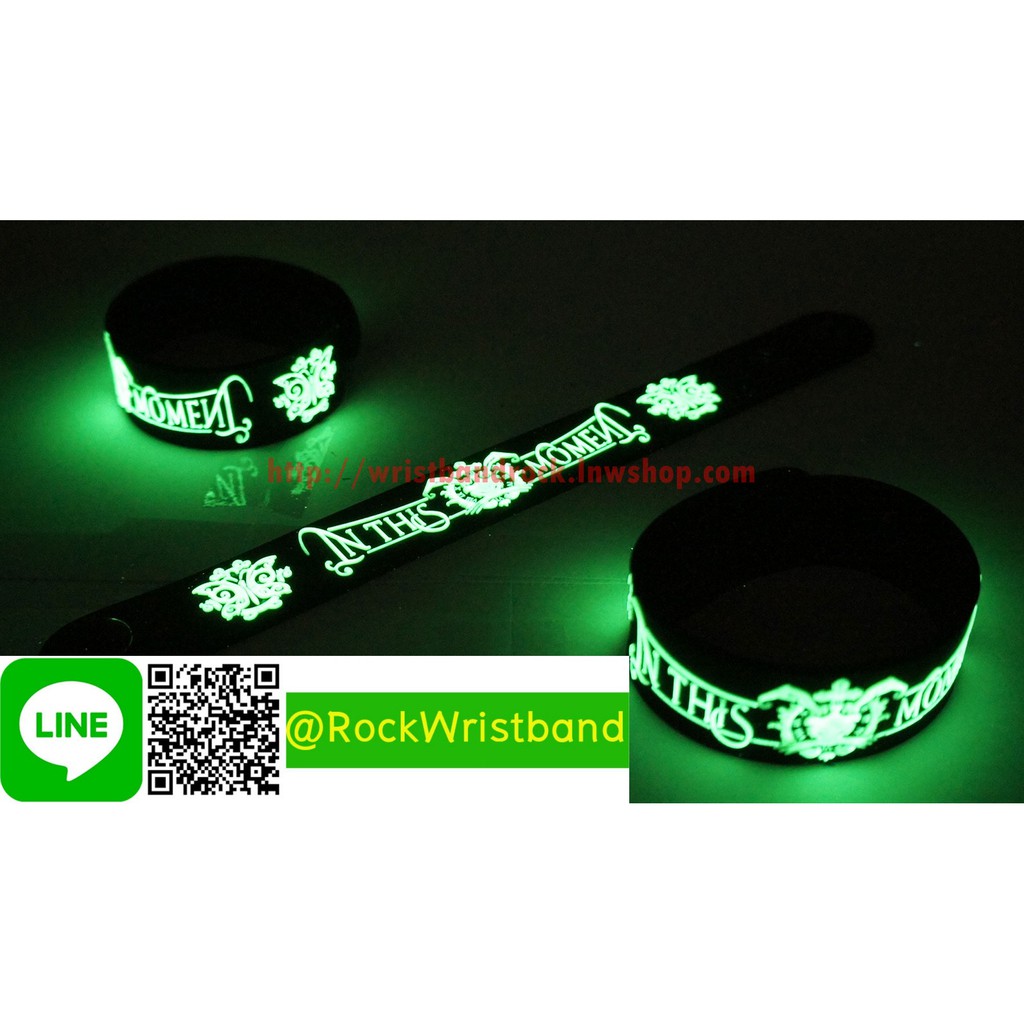 In this Moment ขายริสแบนด์เรืองแสง  IMT199GA Wristband กำไลข้อมือวงร็อค