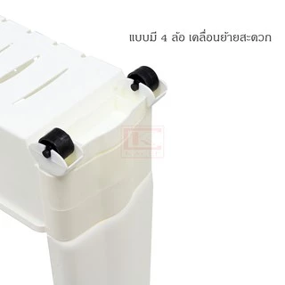 ชั้นวางของ ชั้นวางของในที่แคบ ชั้นวางในครัว ห้องน้ำ ข้างตู้เย็น แบบ 3 ชั้น เข้ามุม ล้อเลื่อน
