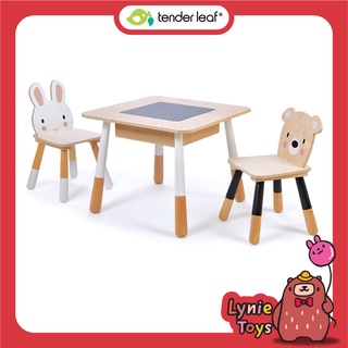 Tender Leaf Toys เฟอร์นิเจอร์เด็ก เฟอร์นิเจอร์ไม้ ชุดโต๊ะและเก้าอี้ Forest Table and Chairs