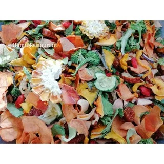 Hamu ❤️​ ผักอบแห้ง ผลไม้อบแห้ง ผักรวม Dried Mix Veg & Fruit สำหรับแฮมเสตอร์ กระต่าย ผลไม้อบสำหรับสัตว์เลี้ยงขนาดเล็ก