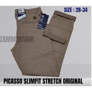 Chino กางเกงขายาว ลําลอง สําหรับผู้ชาย ของแท้ PICASSO // CHINO ขายาว // CHINO Men SLIMFIT