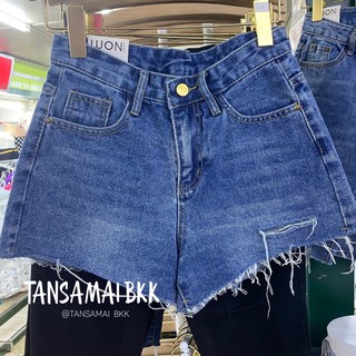 กางเกงขาสั้นเอวสูงงานป้าย “Won jeans”น้า