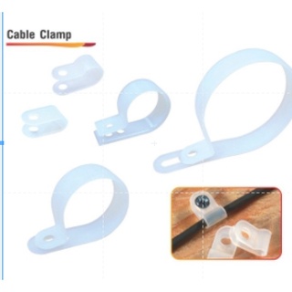 Cable clamp ใช้สำหรับยึดสายไฟหรือห้อยสิ่งของ ขนาด R23-R50