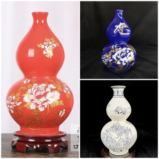 น้ำเต้านำโชค แจกัน งานเซรามิกกังไสแท้ ดูดทรัพย์เข้าบ้านค้าขา…