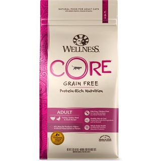 *พร้อมส่ง  (ไก่งวงเป็ด) 2.2 Kg Wellness CORE Grain-Free Turkey, Turkey Meal &amp; Duck Formula Dry Cat Food, 2-lb bag