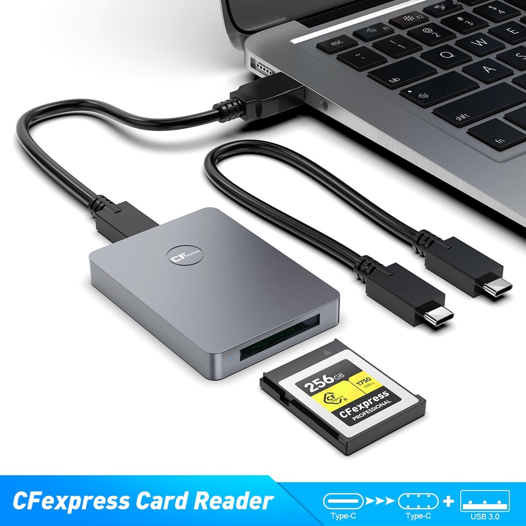 cfexpress card reader type B ตัวอ่านการ์ด USB3.1 Gen2 type c card reader เครื่องอ่านการ์ด