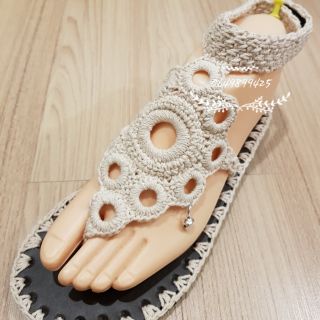 Janishoes​shop​ รองเท้าแตะถักแฮนด์เมด Sandal handmade​ crochet