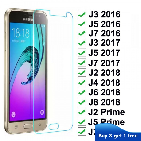 กระจกนิรภัยกันรอยหน้าจอ 9H สําหรับ Samsung J2 J3 J4 J5 J6 J7 J8 Core Max Plus Pro Prime 2017 2018 2020 0