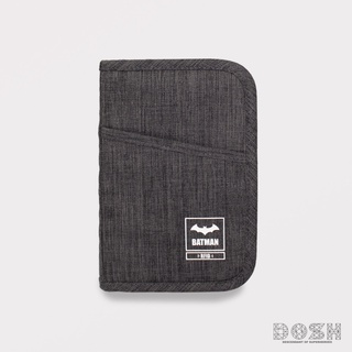 DOSH BAG:PASSPORT HOLDER&amp;WALLETสีเทา ลิขสิทธิ์BATMANรุ่นEBMAB5005-GY