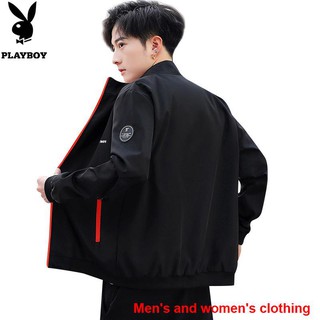 Playboy เสื้อแจ็คเก็ต เสื้อคลุม ลําลอง แฟชั่นสําหรับผู้ชาย 2020