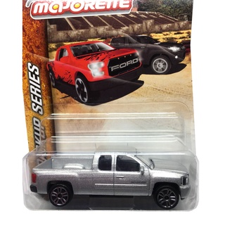 Majorette Chevrolet Silverado - Left Wipers - Silver Color /Wheels D5S /scale 1/71 (3 inches) Long Package