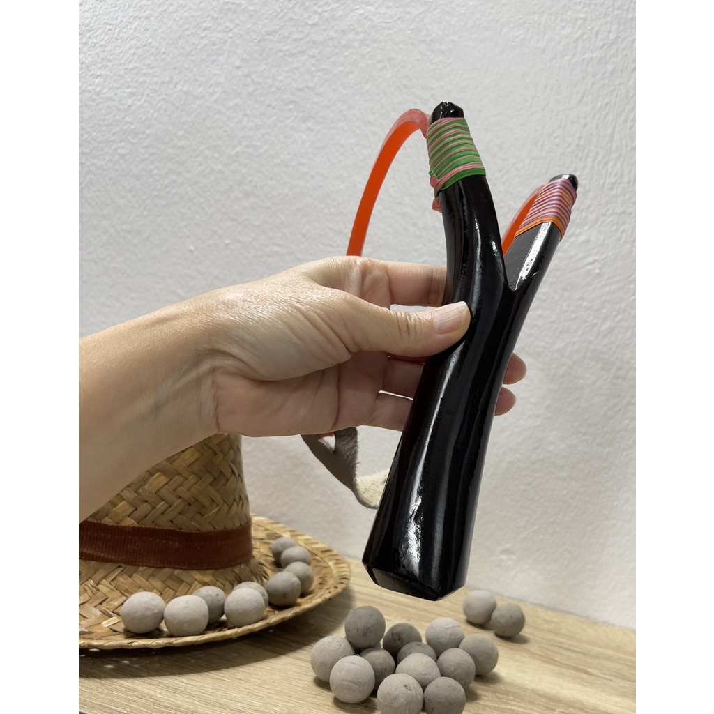 ของเล่นเด็กไทยในตำนาน ไม้ประดู่/ไม้เบญจพรรณ เกรดพรีเมี่ยม (วี)