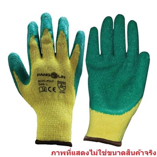 ถุงมือโพลีเอสเตอร์ M เหลือง-เขียว แพงโกลิน GLVC-PLLT/M ถุงมือยาง Polyester Gloves M Yellow-Green Pangolin GLVC-PLLT/M