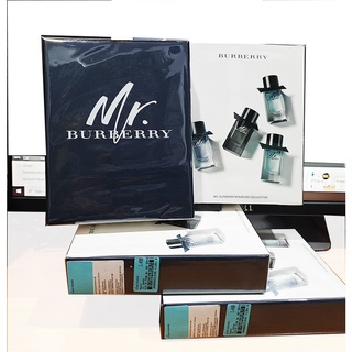 เซ็ตน้ำหอมในสไตล์ Mr.Burberry 🥰 น้ำหอมสำหรับผู้ชาย Mr.Burberry Miniature Set ขนาดทดลอง ป้ายคิงเพาเวอร์ ของแท้