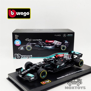 โมเดลรถยนต์ Than America 1: 43 2021 F1 Benz AMG W12 E W10 W07 แบบโลหะผสม