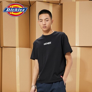 [S-5XL] เสื้อยืดแขนสั้นลําลอง คอกลม ผ้าฝ้ายแท้ พิมพ์ลาย Dickies แฟชั่นฤดูใบไม้ผลิ และฤดูร้อน สําหรับผู้ชาย 010365