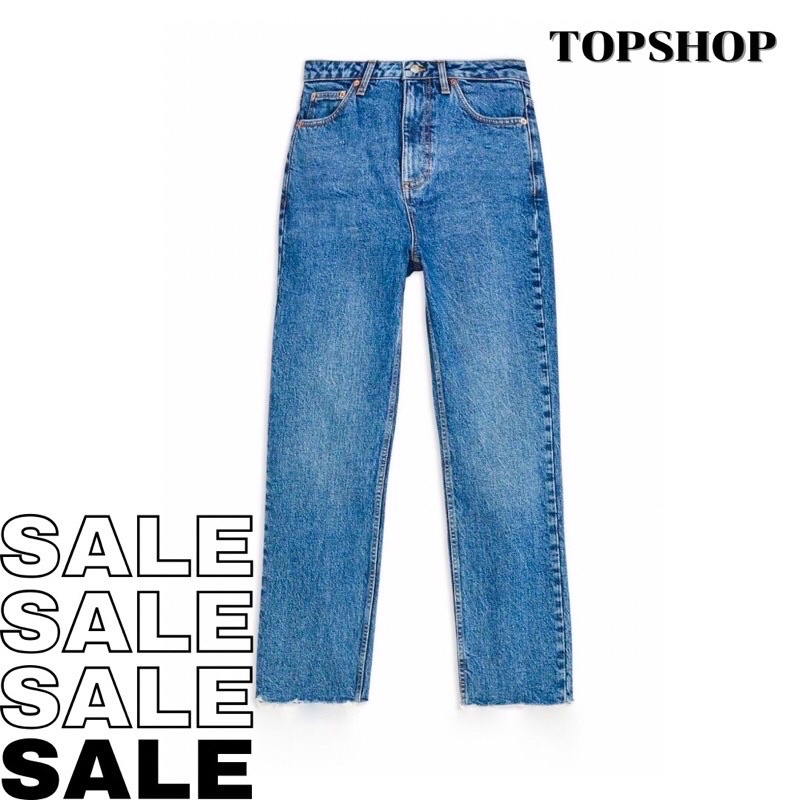 TOPSHOP แท้💯ทรงบอย กางเกงยีนส์เกาเหลีนำเข้าแบรนด์แท้