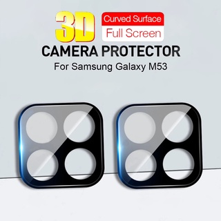 ฟิล์มกระจกนิรภัยกันรอยหน้าจอ 3D ป้องกันเลนส์กล้อง สําหรับ Samsung Galaxy M53 M23 M52 M33 A13 A23 A33 A53 A73 A12 A42 A22 4G 5G