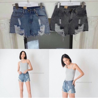 Jeans ขาสั้น แต่งขาด เท่ๆ งานสวยมาก