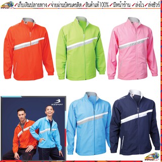 BCS sport(บีซีเอส สปอร์ต)เสื้อวอร์ม เสื้อเทร็คสูท เสื้อแจ็คเก็ต รหัสสินค้า T414 สี เขียว ฟ้า ส้ม ชมพู กรม Size S-3L