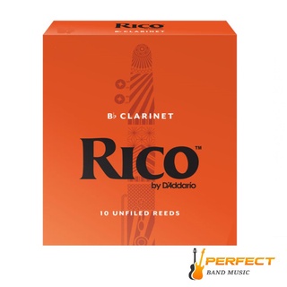 Rico ลิ้น Clarinet Rico กล่องส้ม กล่องละ 10 ชิ้น ลิ้น บีแฟลตคลาริเน็ต Rico RCA10XX