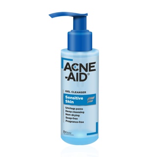 Acne-Aid Acne Aid Gel Cleanser Sensitive Skin แอคเน่-เอด เจลล้างหน้า สำหรับผิวแพ้ง่าย เป็นสิว ขนาด 100 ml 21022