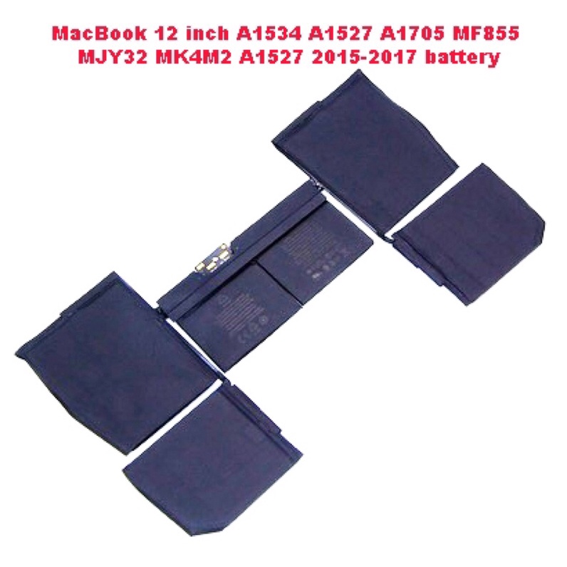 12 inch A1534 A1527 A1705 MF855 MJY32 MK4M2 A1527 2015-2017 notebook battery
