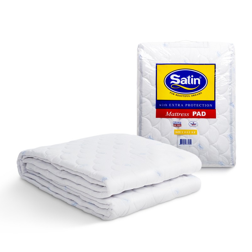 [Hot Item] Satin ผ้ารองกันเปื้อนที่นอนซาติน ช่วยถนอมและยืดอายุการใช้งานที่นอน สำหรับที่นอนหนาสูงสุด 8 นิ้ว