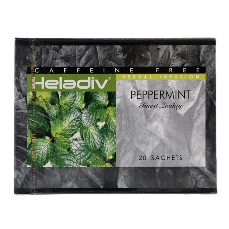 Heladiv peppermint tea caffeine free ขนาด 20teabags ชาเปปเปอร์มิ้นท์ ไม่มีคาเฟอีน