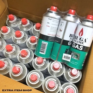 [4 กระป๋อง] แก๊สกระป๋องบูก้า BUGA FLAME GAS สำหรับเตาปิคนิค เตาพกพา หัวพ่นไฟ ขนาด 355 กรัม