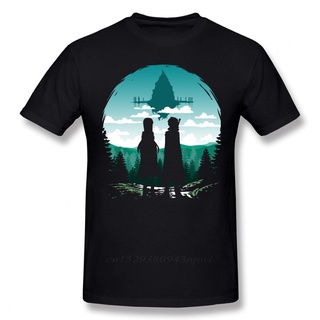 เสื้อยืด ผ้าฝ้าย 100% พิมพ์ลาย Sword Art Online SAO Aincrad น่ารัก โอเวอร์ไซซ์ สําหรับผู้ชายS-5XL