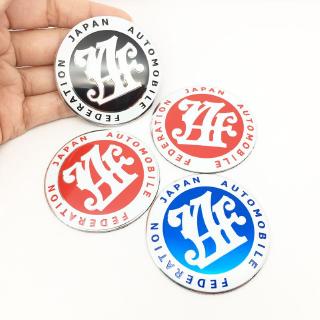 ฝาครอบดุมล้อรถยนต์ ลายโลโก้ JAF ขนาด 56 มม. สไตล์ญี่ปุ่น 4 ชิ้น