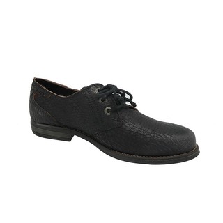 SNEAKY STEVE รองเท้าหนังผู้ชาย  | RAW HIDE M5 BLACK CRACKED