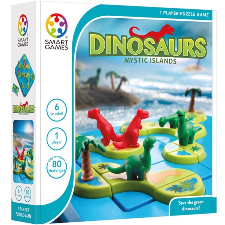 SMART GAMES, Dinosaur-Mystic Islands ของเล่นฝึกสมอง เสริมเชาว์ สำหรับเด็ก 6 ปีขึ้นไป