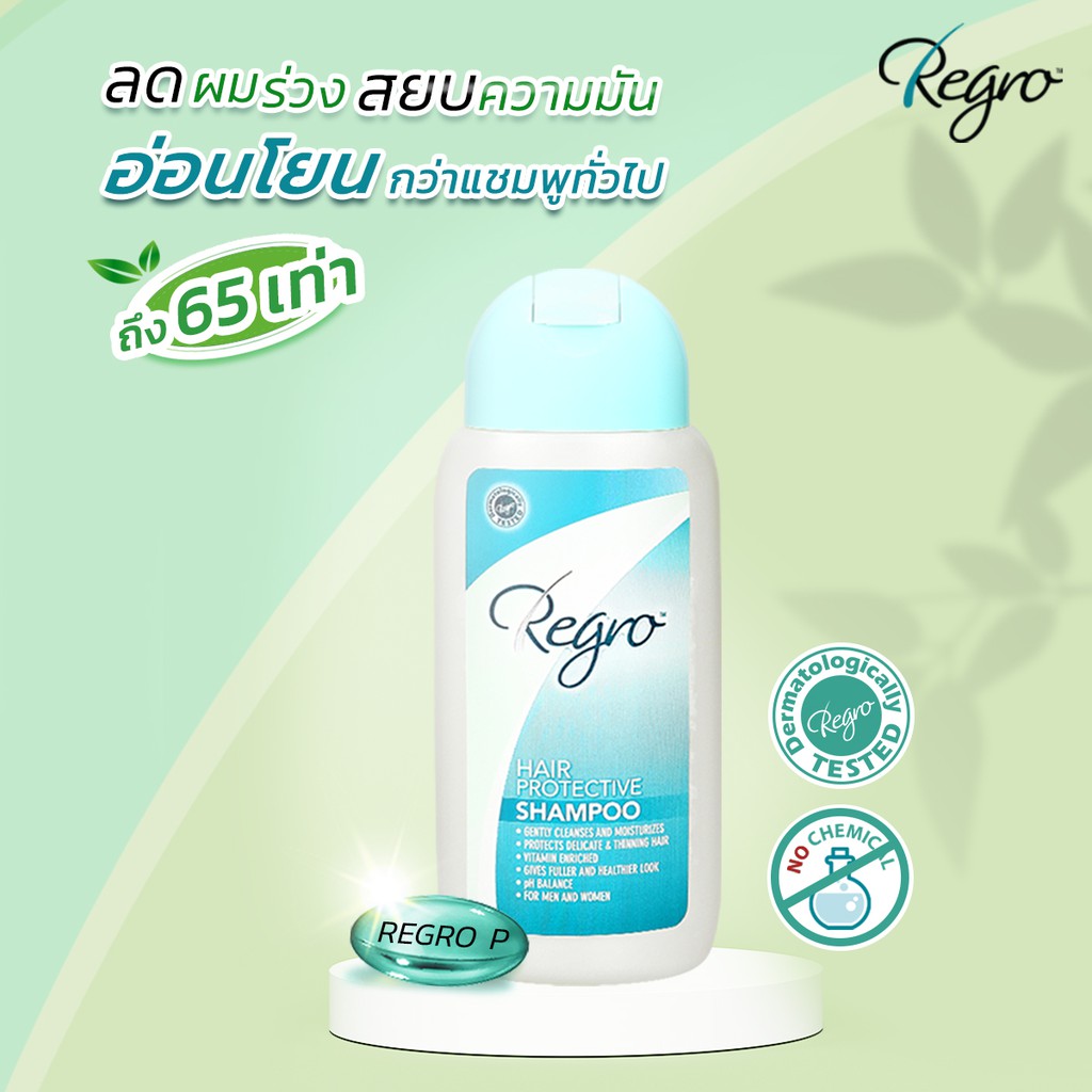 Regro Hair Protective Shampoo 200 Ml รีโกร แฮร์โพรเทคทีฟ แชมพูป้องกันผมร่วง และหนังศรีษะมัน