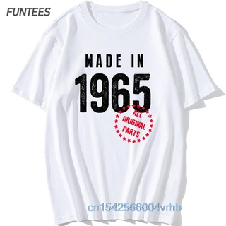 [COD]เสื้อยืด ผ้าฝ้าย พิมพ์ลาย Made In 1965 สไตล์วินเทจ ย้อนยุค สําหรับผู้ชายS-5XL