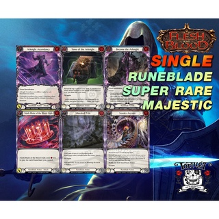 Runeblade Super Rare Majestic | WTR-U ARC-U MON-U | Flesh and Blood TCG Single | การ์ดแรร์ระดับ S M แยกใบ